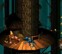 une photo d'Ã©cran de Donkey Kong Country sur Nintendo Super Nes